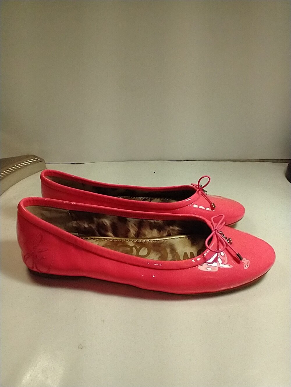 Sam Edelman Felicia Pink Patent Leather Ballet Flats Shoes Women's sz 7.5M. - Picture 2 of 12